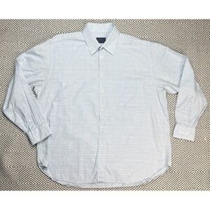 Brioni Men's Made In Italy Long Sleeve Blue‎ Dress Shirt Size XL